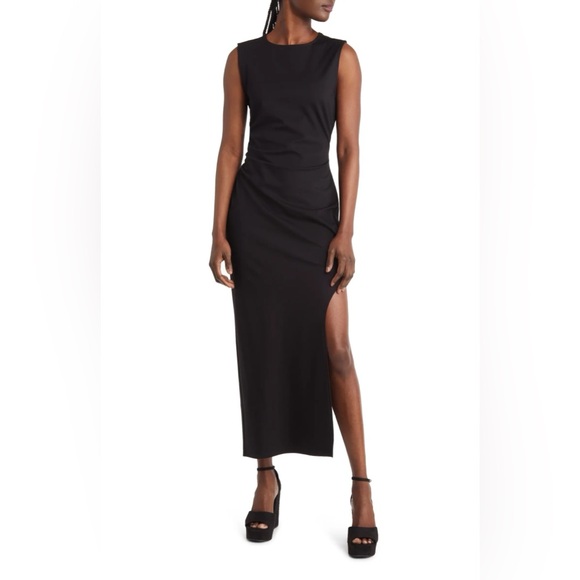 Open Edit Asymmetrical Midi Dress Women’s Medium - Picture 1 of 7